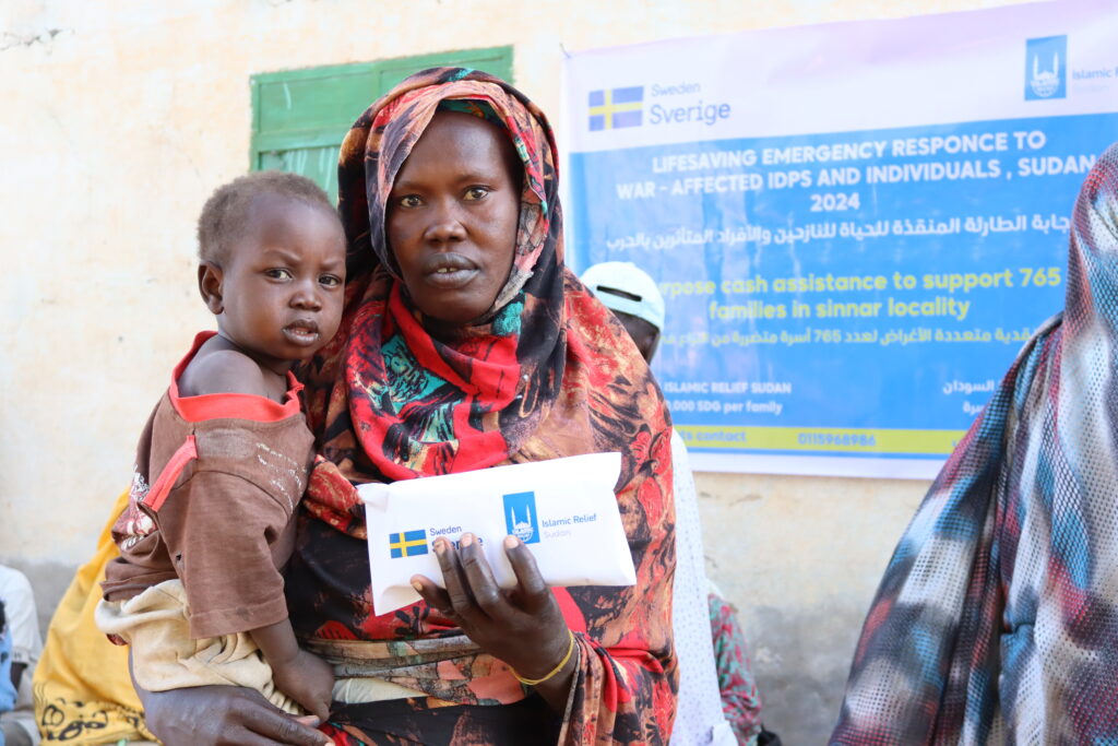 Islamic Relief providing support in Sudan during the ongoing conflict, with cash grants and other essential aid
