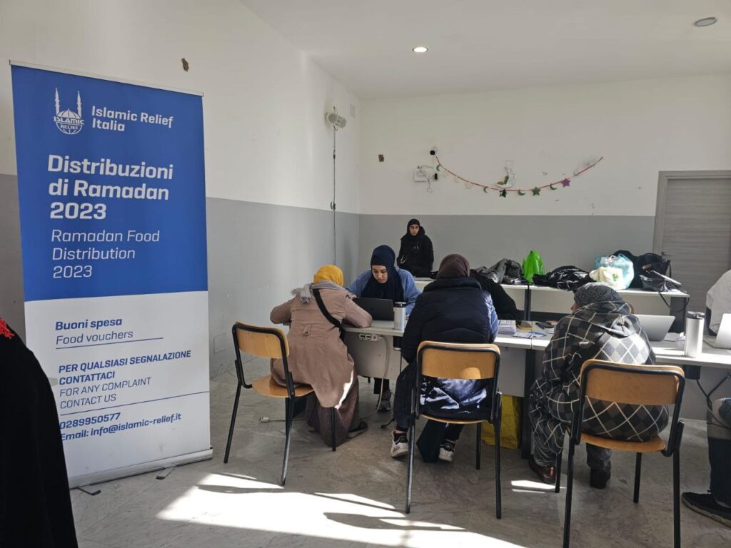 Islamic Relief distributed 463 food vouchers across Italy, aiming to reach around 2,000 vulnerable people in the provinces of Milan, Brescia, Trieste and Rome.