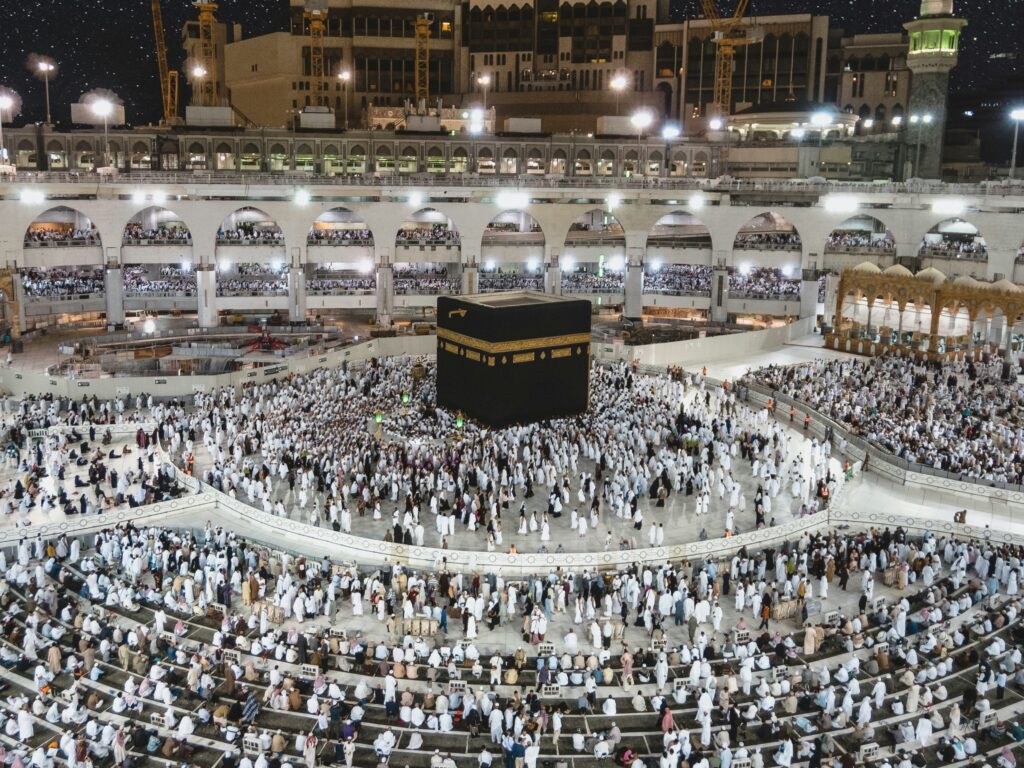 Hajj, the fifth pillar of Islam, is the sacred pilgrimage Muslims make to Makkah during Dhul Hijjah. 