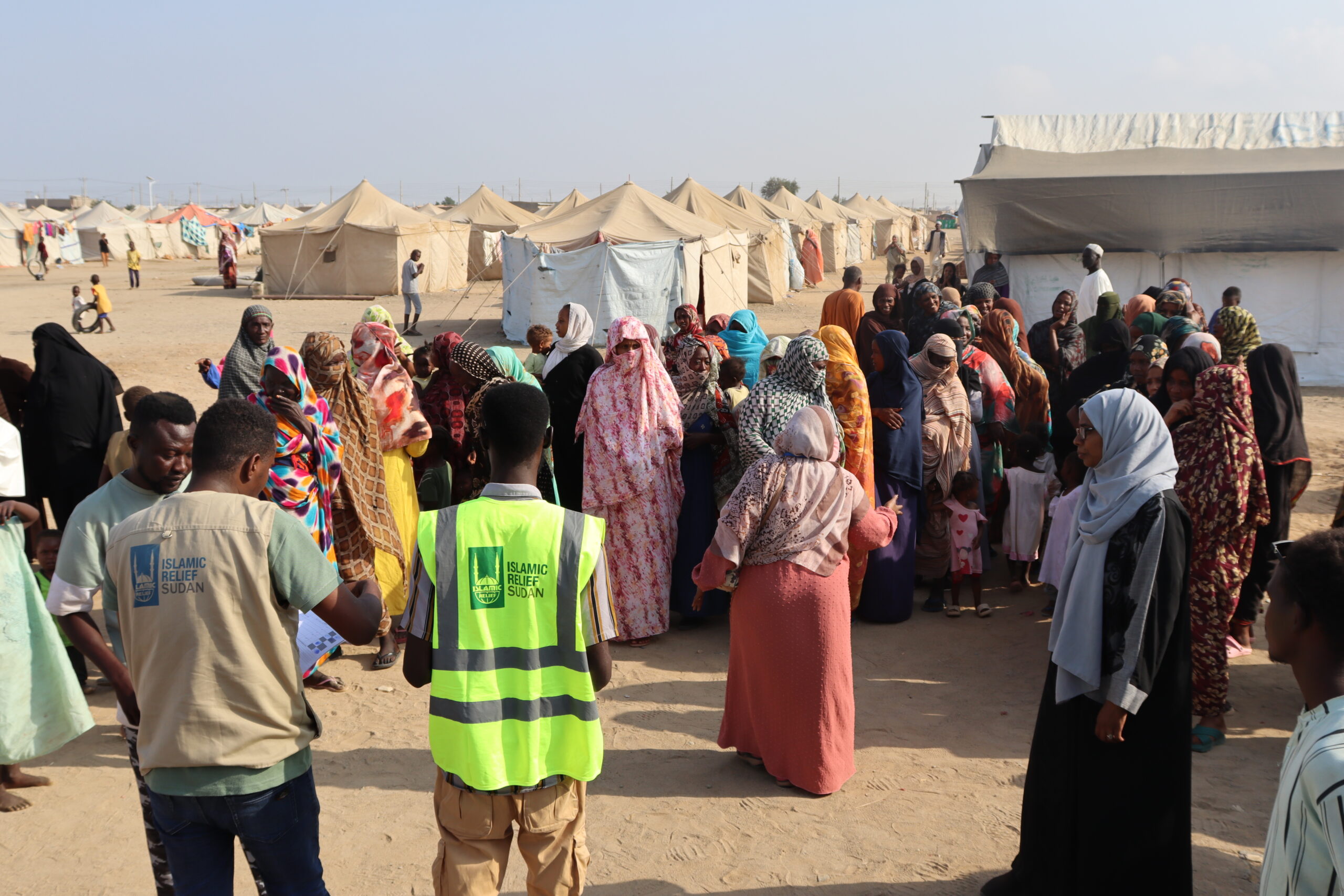 A displacement camp in Sudan