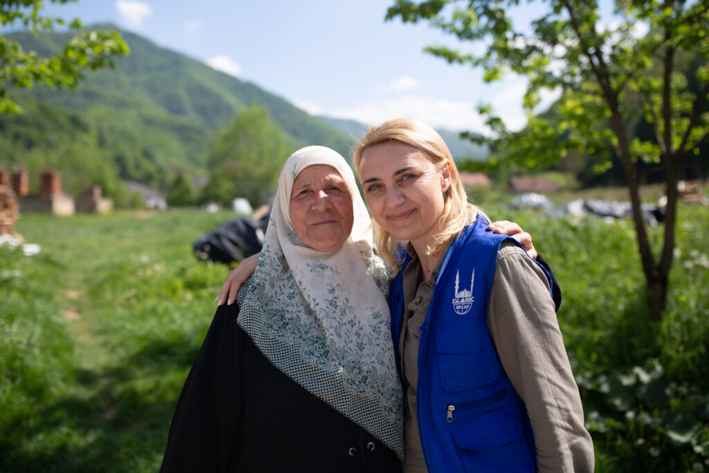 Islamic Relief worker with Srebrenica and Bosnian War survivor, Tima.