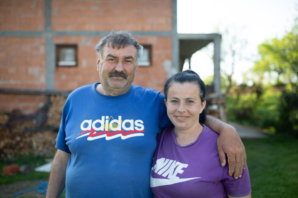 Hasan and his daughter, Adelina, survivors of Srebrenica 