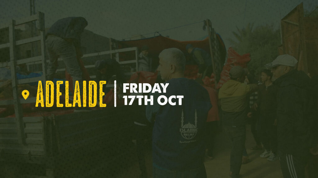Food Distribution in Gaza by Islamic Relief Australia-Adelaide event