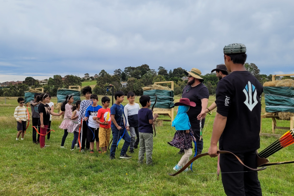 Archery Ascension session with children