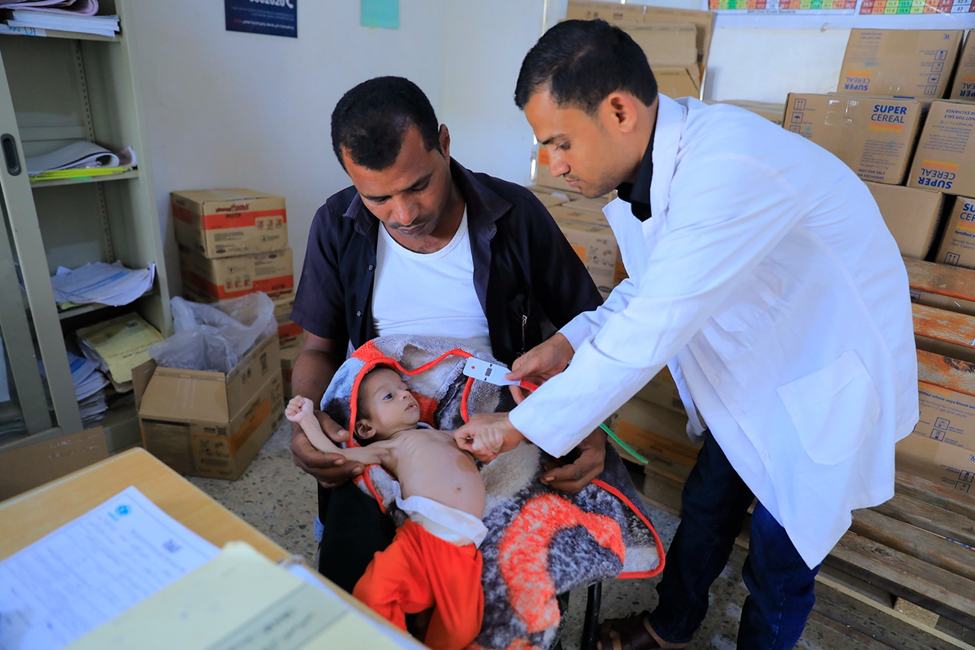 Islamic Relief has been working to enhance nutritional interventions to treat acute malnutrition in Yemen by distributing medicines and working with government health offices