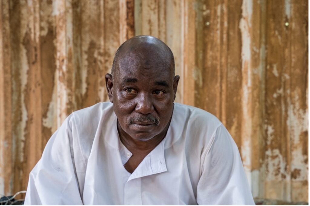 Mohamed Banaga, manager of a takaaya, a community kitchen in Sudan